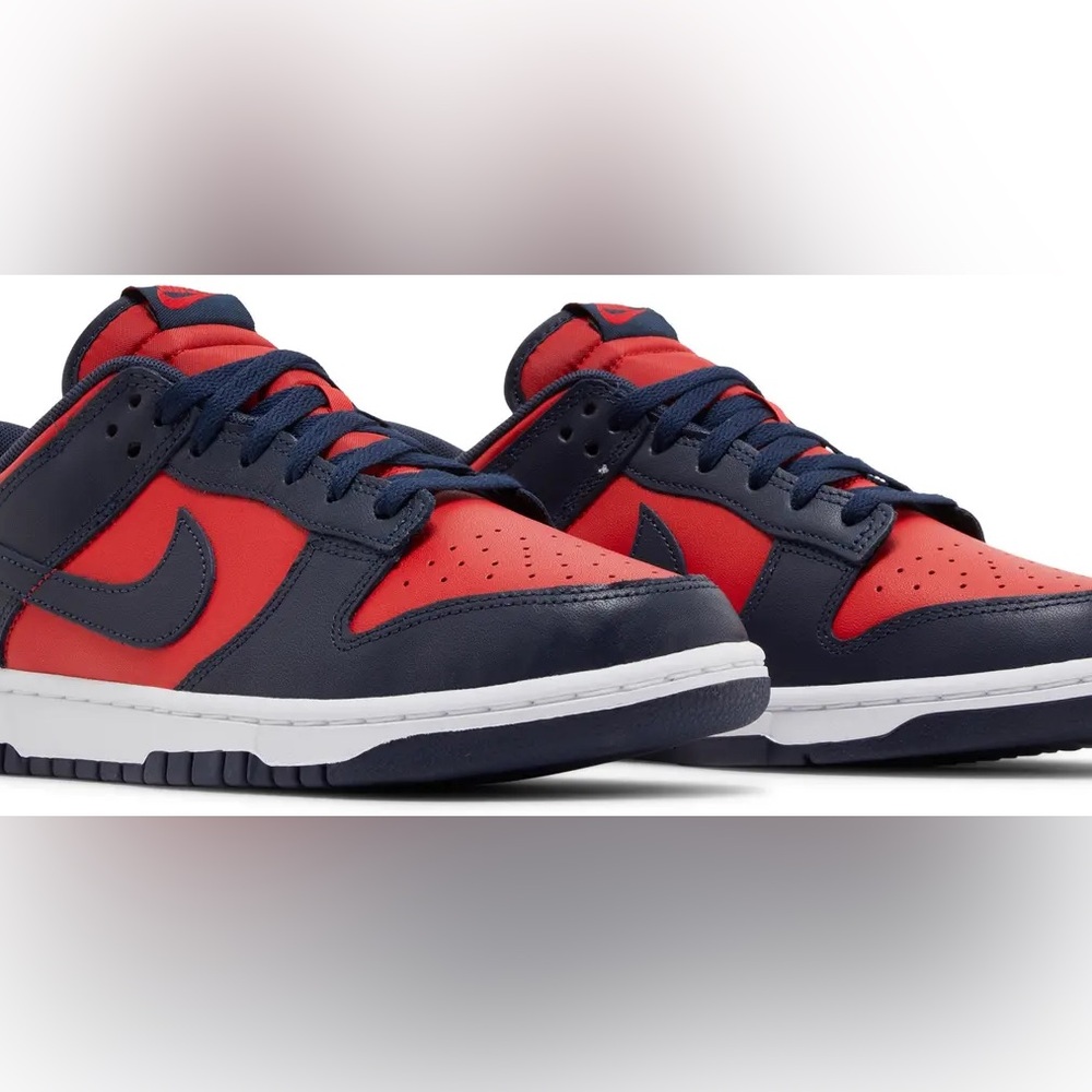 Nike Dunk Low Retro Red and Obsidian - Picture 4 of 5